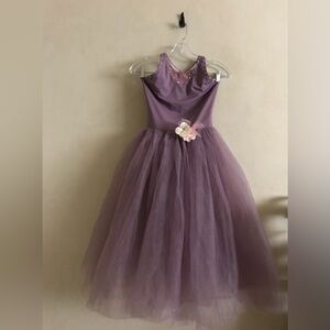 Lavender Dance Dress with Tulle Skirt